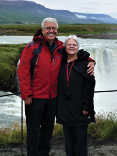 aul and Donna on a Viking cruise around Iceland in August 2021 